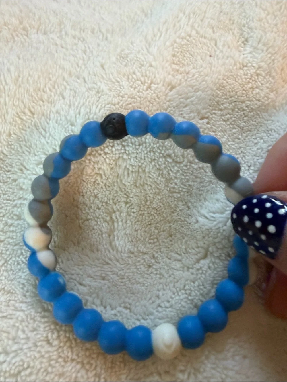 Lokai Kids Beaded Bracelet Set - Blue, Green, Brown, Translucent